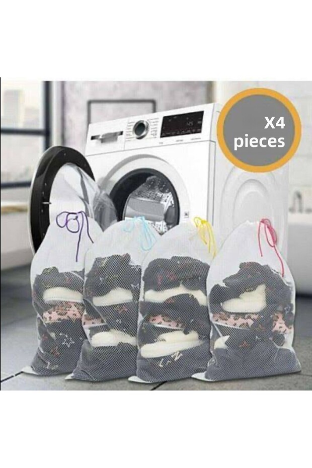 4 عبوات من شبكات الغسيل - 1