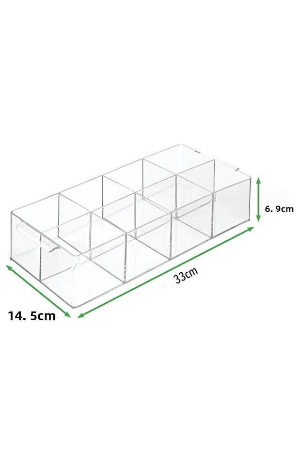8 Compartment Plexiglass Box Set - 4