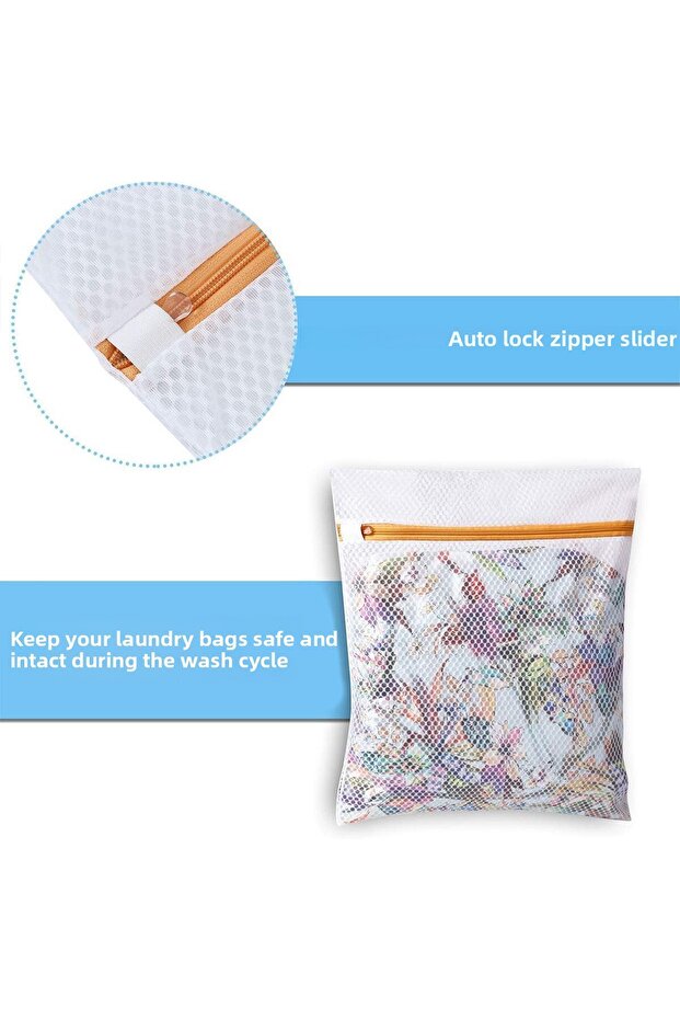3 Pieces Large Medium and Small Size Curtain and Laundry Net Practical Magic Machine Bag - 7
