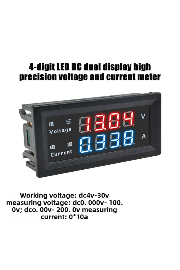 M4430 0-100V 10A M4430 0-100V/10A Upgraded 4 digit 5 wire Digital Voltmeter Ammeter Voltage Current