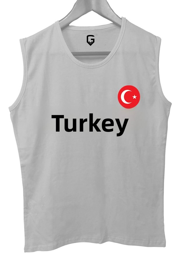 Turkey Printed Sleeveless Athlete T-Shirt Tank Top Athlete Fitness Athlete