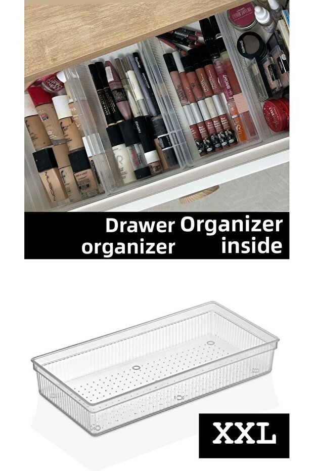 XL Bade Modular Drawer Organizer - Bathroom Makeup Jewelry Organizer Office Organizer 30.5 X 15 cm