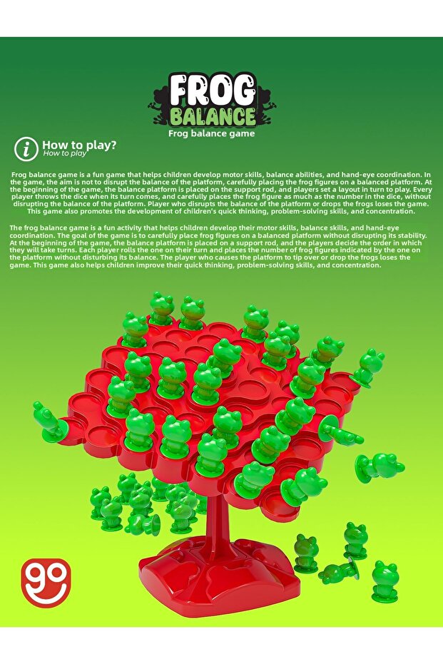 Frog Balance Parent Child Interaction Game Educational Toy Box Game - 2