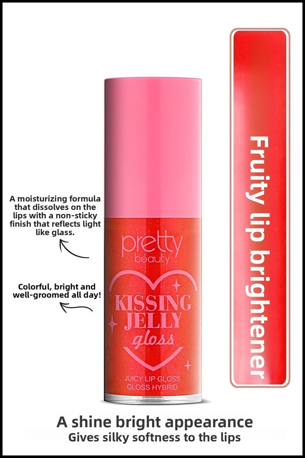 Kissing Jelly Gloss - Juicy Lip Gloss Fruit Flavored Lipstick