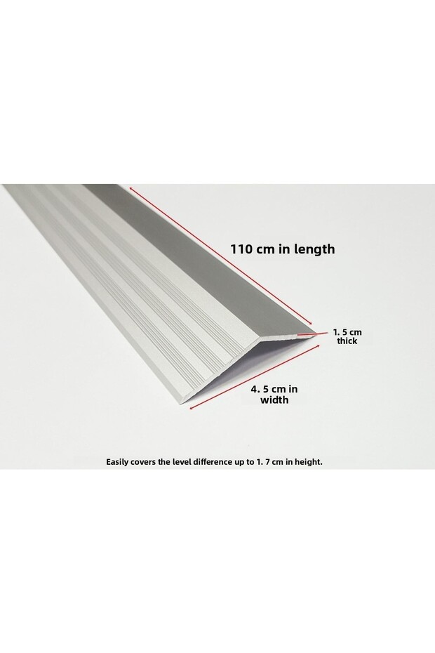 Aluminum Door Threshold Level Profile Denim Difference Height Profile Door Threshold Lid Cover Gray Color 110 Cm