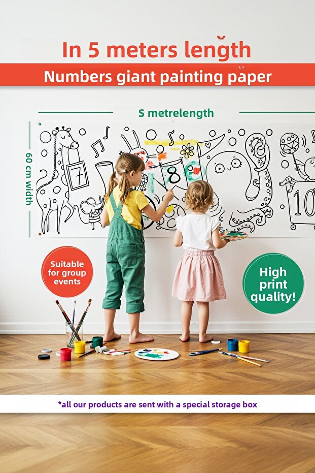 ورق تلوين الأرقام - 1