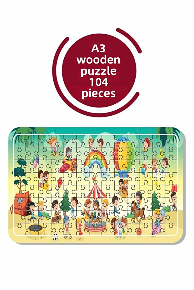 Game with My Friends A3 104 Piece Puzzle, Toy, Jigsaw