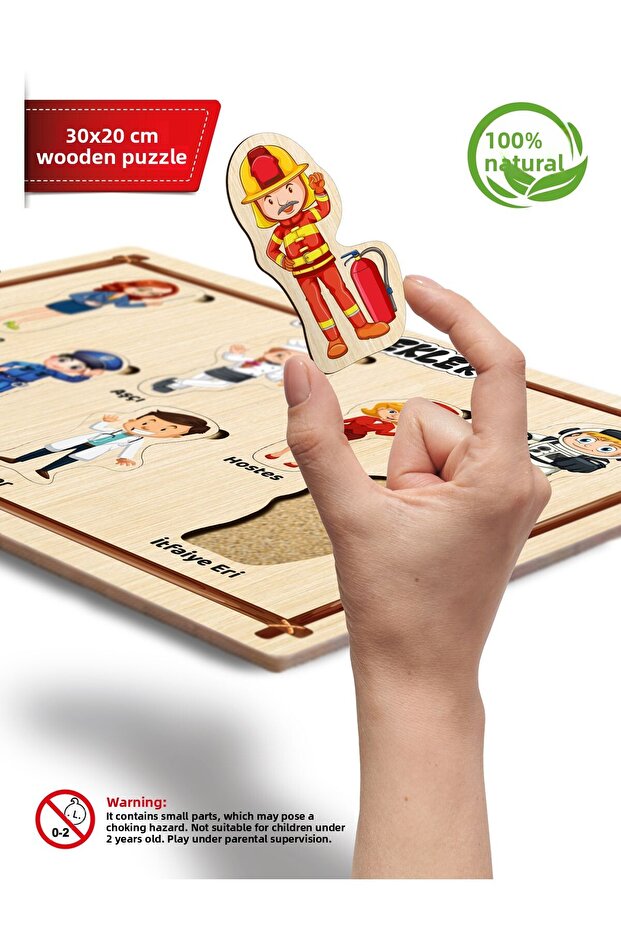 تعلم تعليمي خشبي، مهن لطيفة، أنا أتعلم المهن - 3