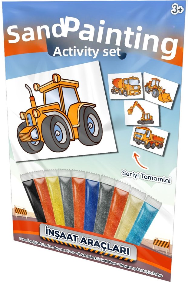 Tractor | Business Machines Sand Painting Activity Set Single Package