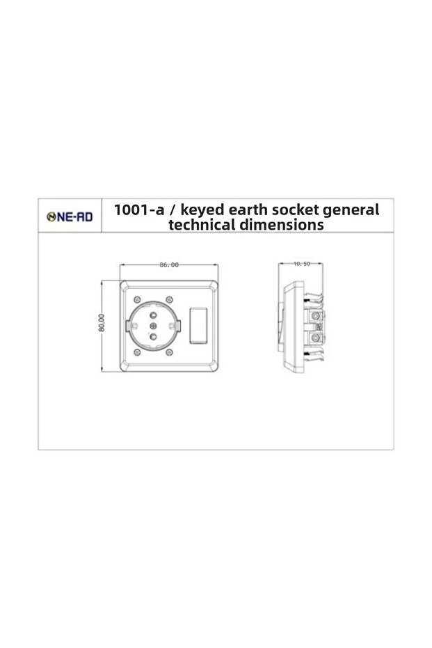 Nead مقبس التوصيل مع مفتاح التأريض - 3
