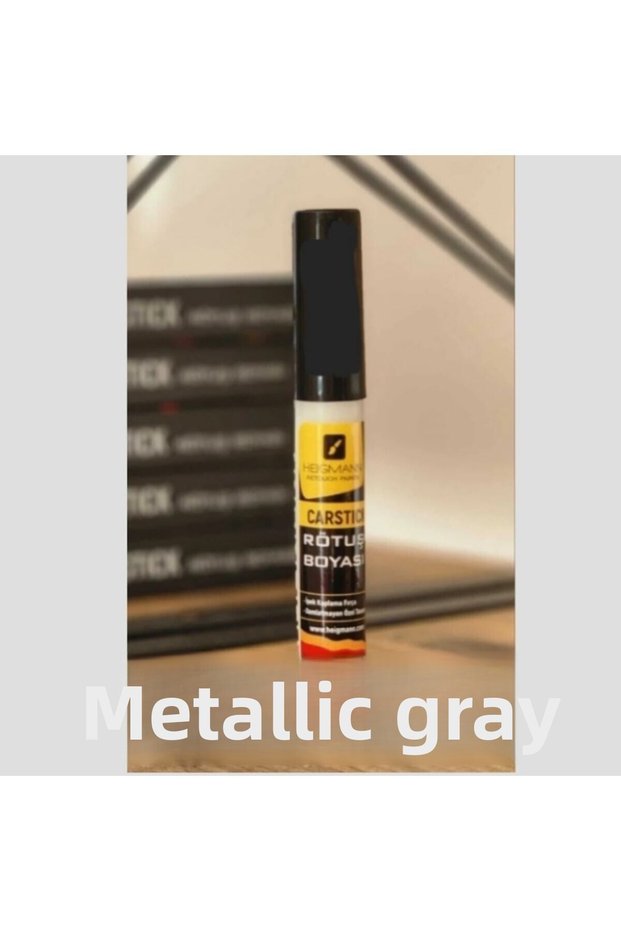 Metallic gray furniture metal wood touch up scratch paint pen