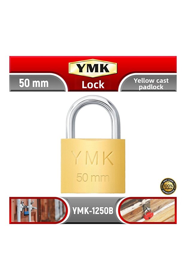 Yellow Cast Padlock | 50 mm | Ymk-1250B