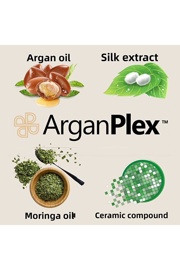 ArganPlex حرير وزيت الأرغان للشعر الجاف والتالف 100 مل - 3