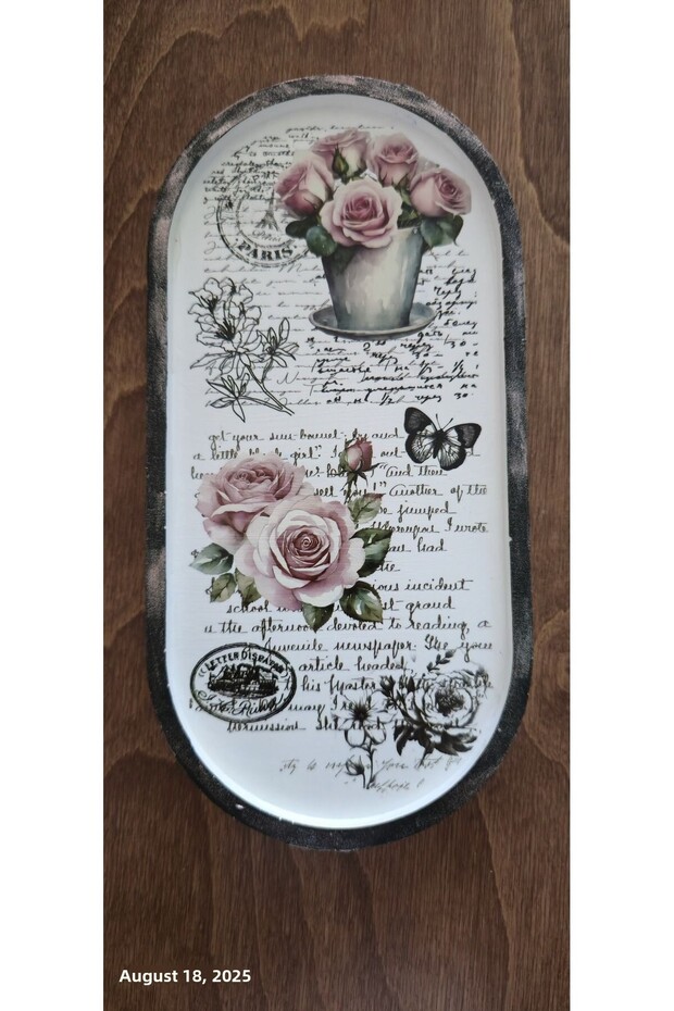 Rose Collection No:2 Multi-Purpose Decorative Plate Gift