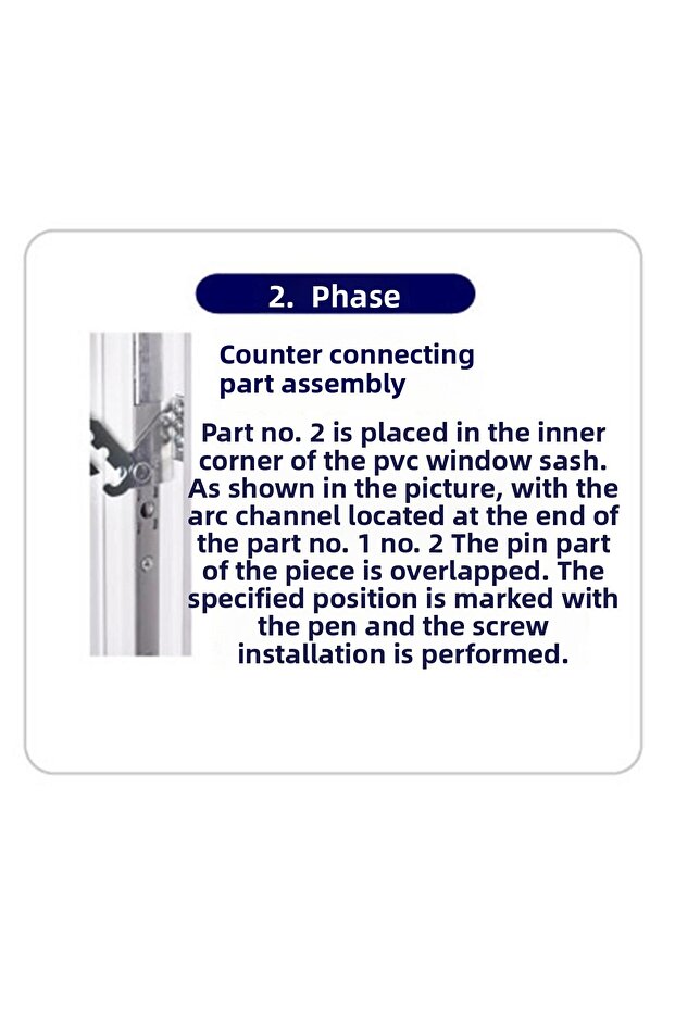 Arwin SOL نافذة مفتوحة بمقبض تهوية متدرج وقفل PVC - 6