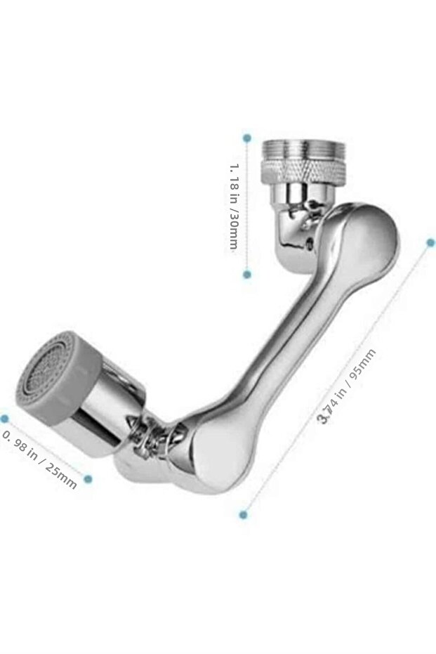 Hn-Shop Rotatable and Space-Saving Kitchen Faucet Head Tip Faucet Tip with Movable Head - 4