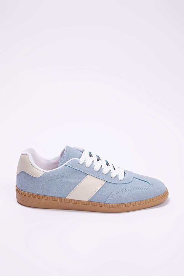 Teen Mavi Retro Bağcıklı Süet Kadın Spor AyakkabıTAKAW26SN00011 - 4