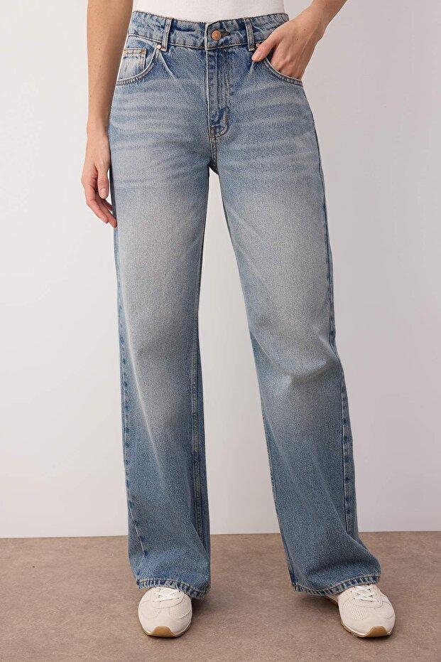 Mavi Normal Bel Geniş Paça Wide Leg Jeans TWOAW26JE00078 - 3