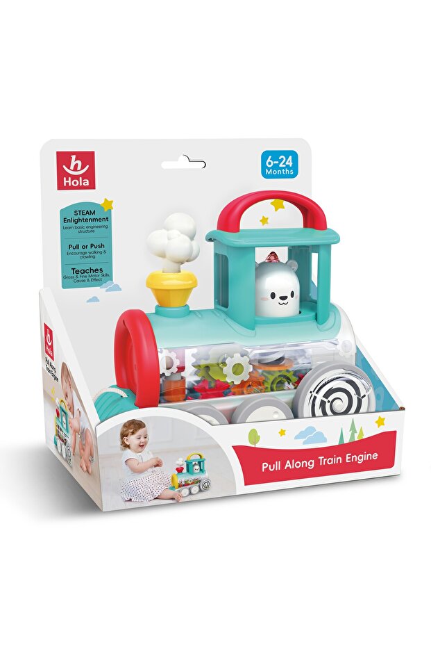 محرك قطار قابل للسحب للأطفال الصغار - 3