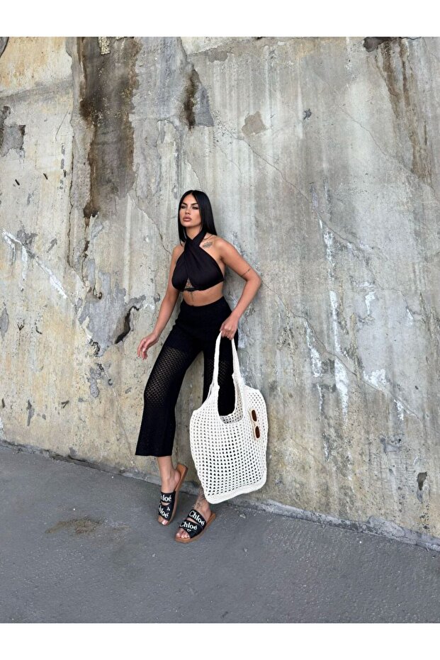 Summer Beach Pants with Openwork - 2