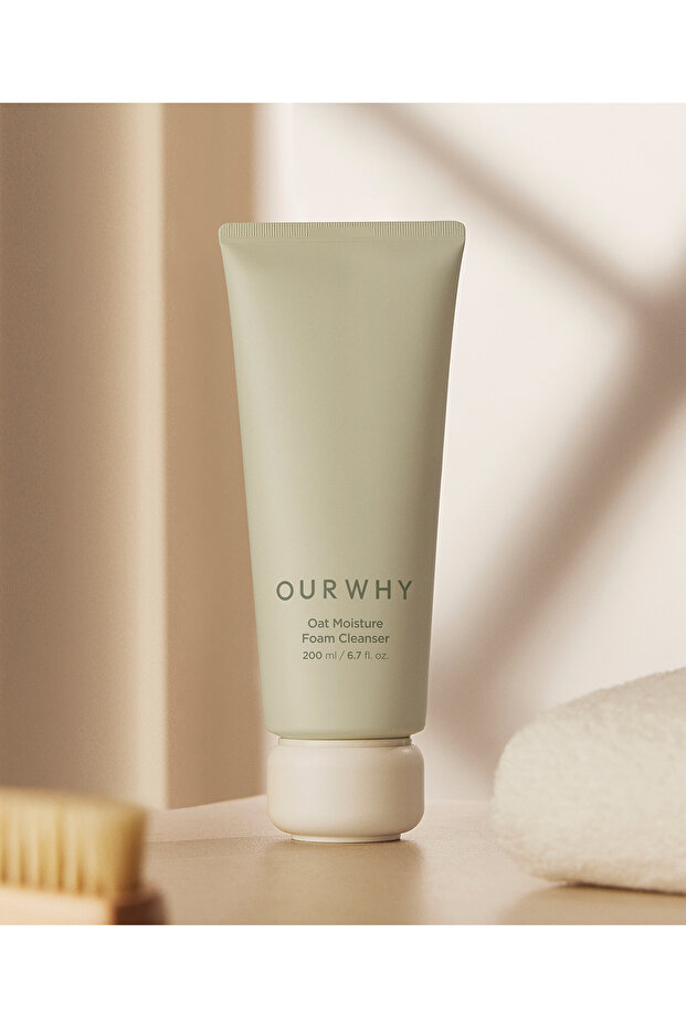 Oat Moisture Foam Cleanser Cleansing Foam Containing Squalene 200ml - 3