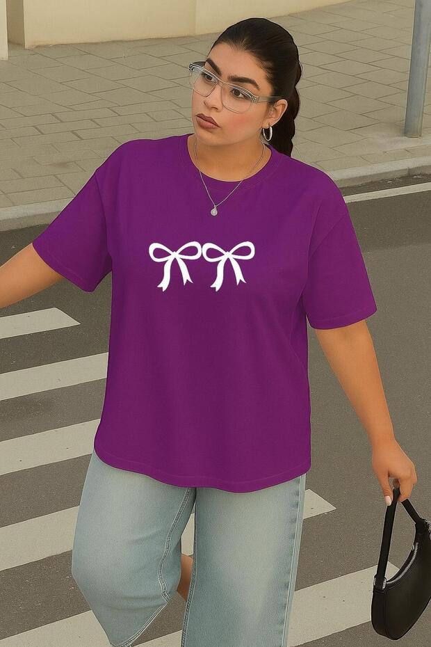 Large Size 2 Stripes Printed Unisex T-Shirt