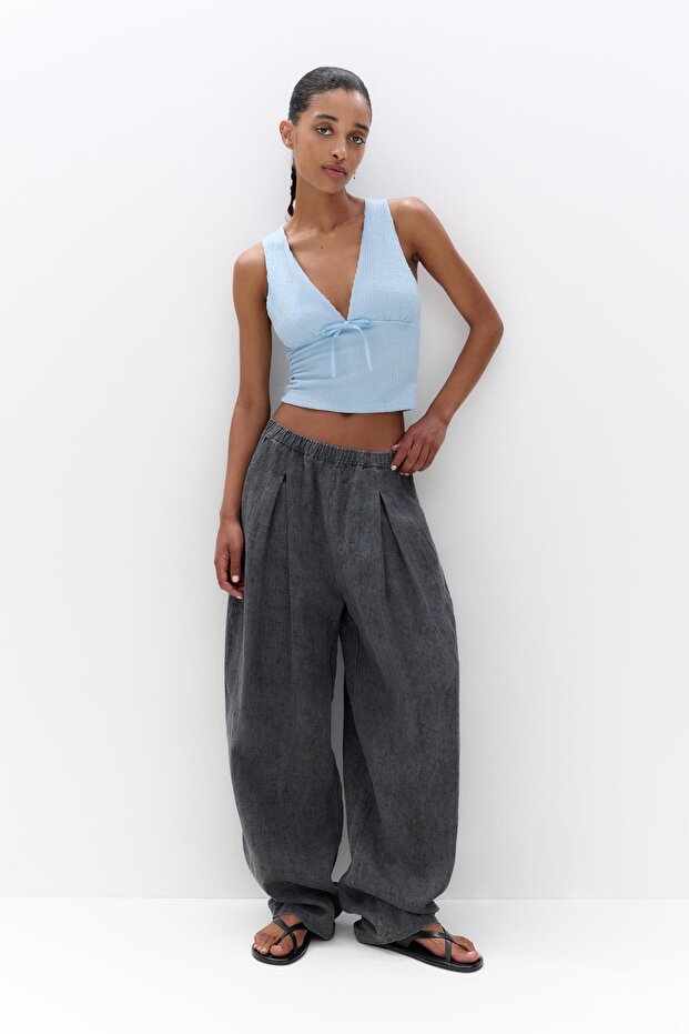 Rustik bağlamalı üst - 3