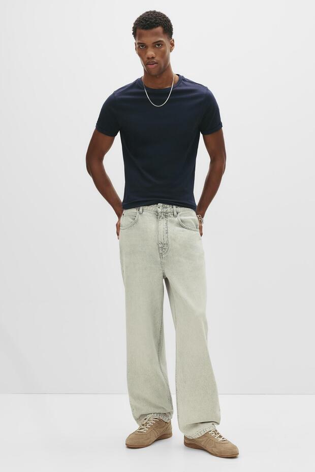 Basic muscle fit tişört - 2