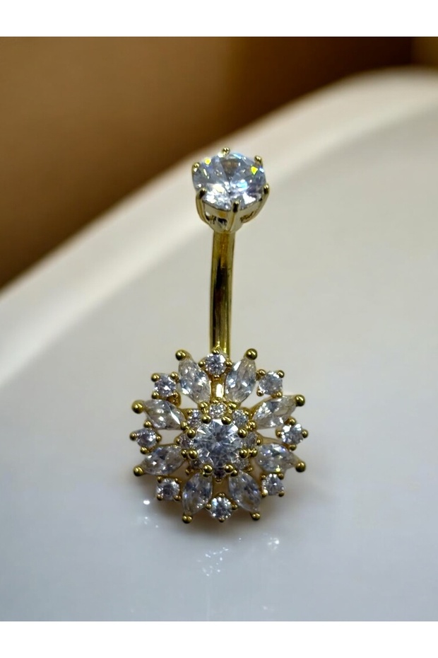 Çelik Göbek piercing - 3