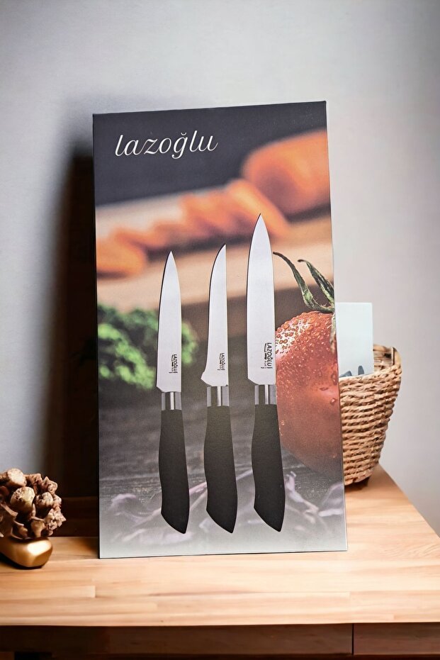 3'lü Bıçak Seti Siyah - 2