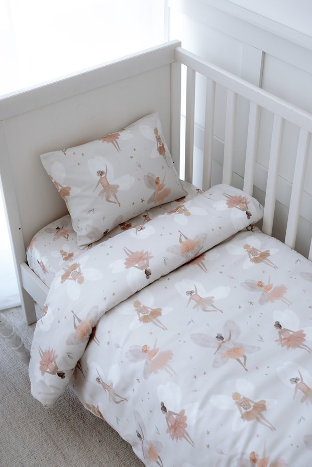 Ballerina Fairies Park Bedding Set (80X120) - Fairy Garden
