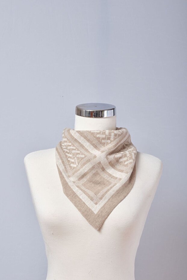 Desenli Triko Fular - 2