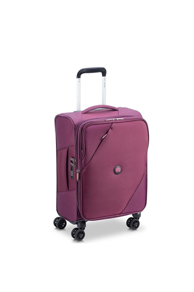 Maringa Lightweight Small Cabin Luggage Trolley 55cm 4DW Purple