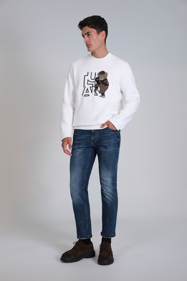 Bert Smart Jean Erkek Pantolon Slim Fit Mavi - 5