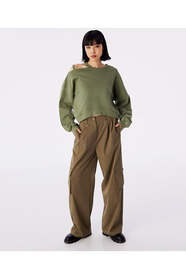 Cutout sweatshırt - 1