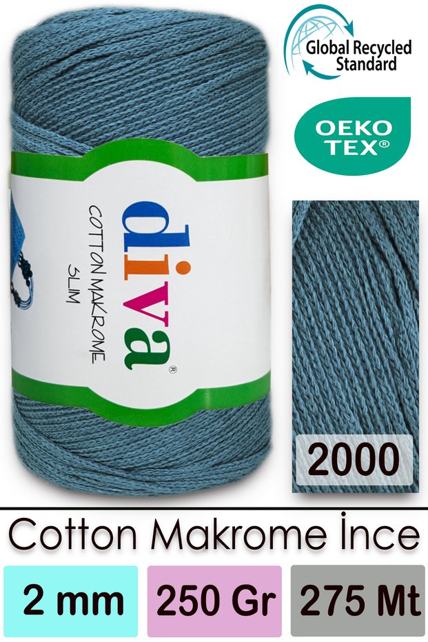 Diva Cotton Makrome Ince 2000