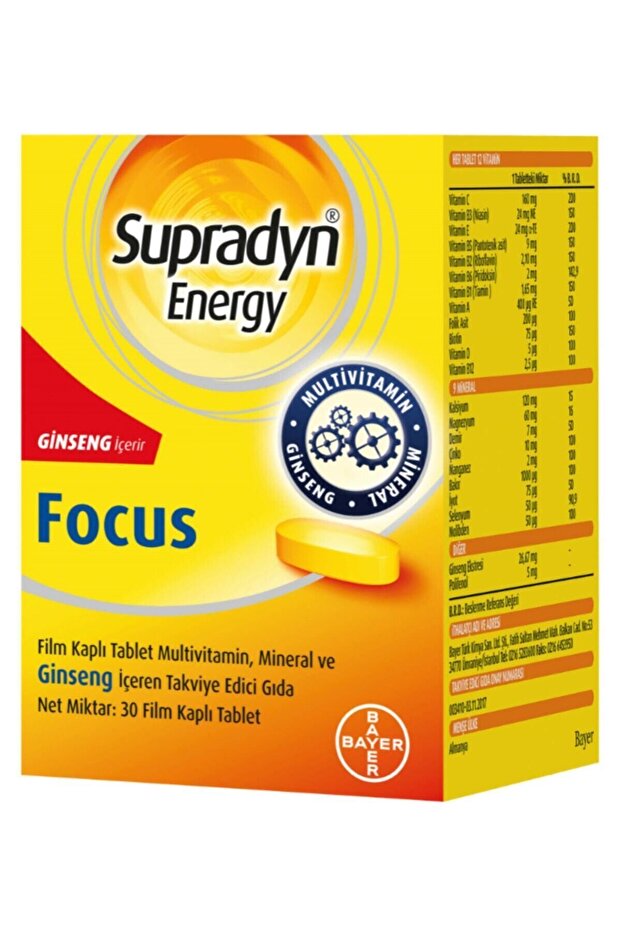 Energy Focus Multivitamin 30 Tablet