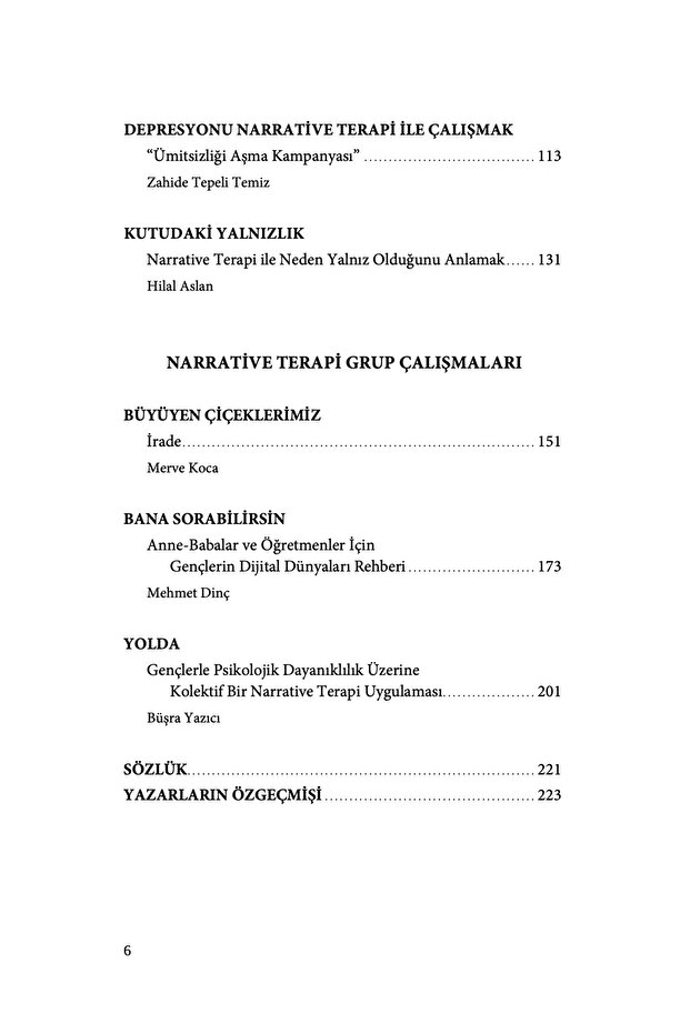 Narrative Terapi Uygulamaları - Mehmet Dinç - Eren Murat Dinçer - 4