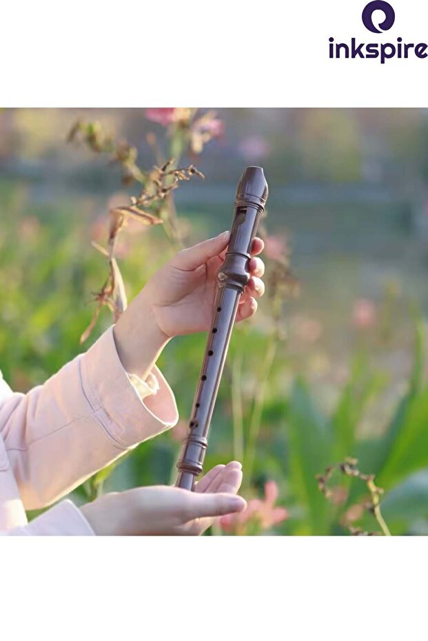 Kaliteli Blok Flüt 1 Adet Abs Plastik 8 Delikli Dikey Fülüt 3 Parça Net ve Yüksek Ses Kalitesi - 6