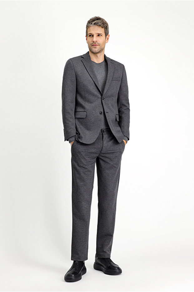 Regular Fit Classic Patterned Knitted Jacket - 2