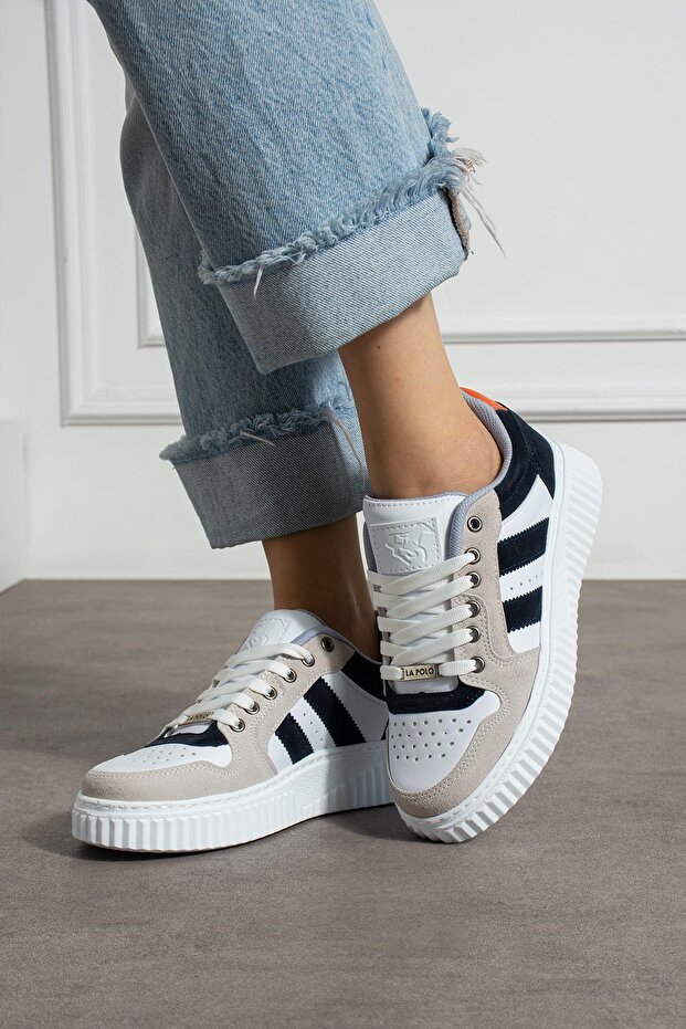White Navy Everyday Women's Sneakers