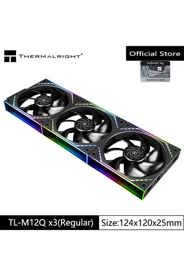 A-RGB Other TL-M12Q Regular x3 Thermalright TL-M12Q Computer case cooling fan, wireless splicing/in
