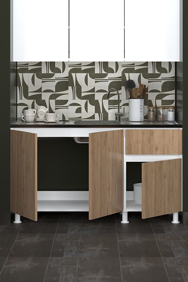 150 CM POYRAZ MUTFAK ALT MODÜL EVYELİ - 5