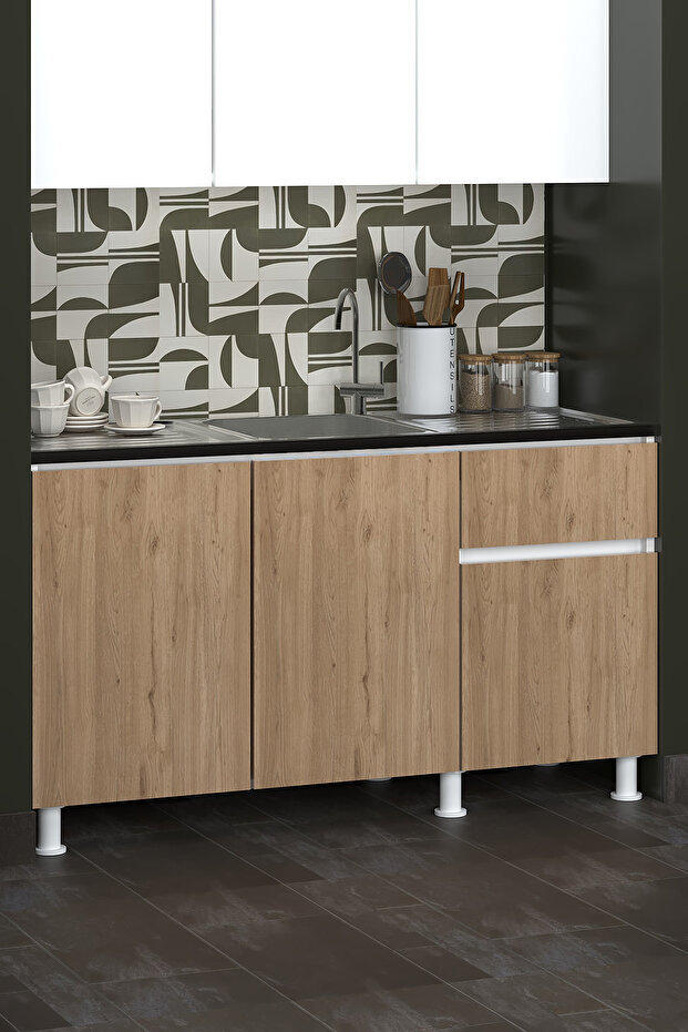 150 CM POYRAZ MUTFAK ALT MODÜL EVYELİ - 4