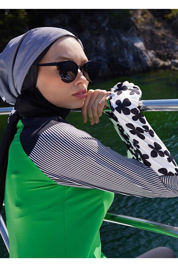 Tesettür Mayo- Tek Üst - Bomber Yeşil - 5