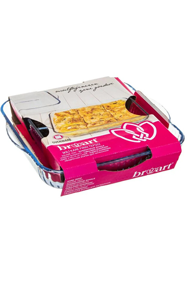 Turkish Pyrex Oven Tray Set Square 2 Pieces 1.6L / 2.9L - 5