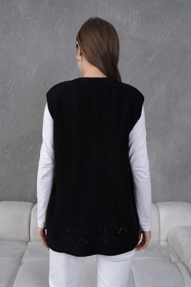 Triko Yün Yelek - 4