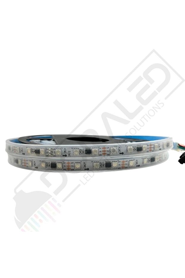 WS2811 Kalın Silikonlu İP68 ARGB Pixel Şerit Led 12 Volt 5m - 1