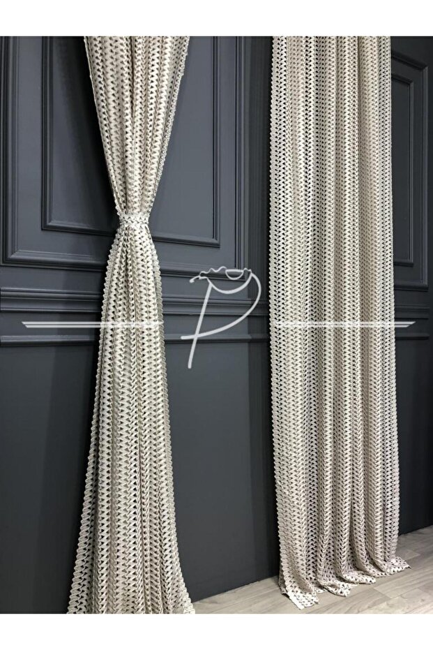 Fon Perde Palavan Desen Fileli Perde - 4