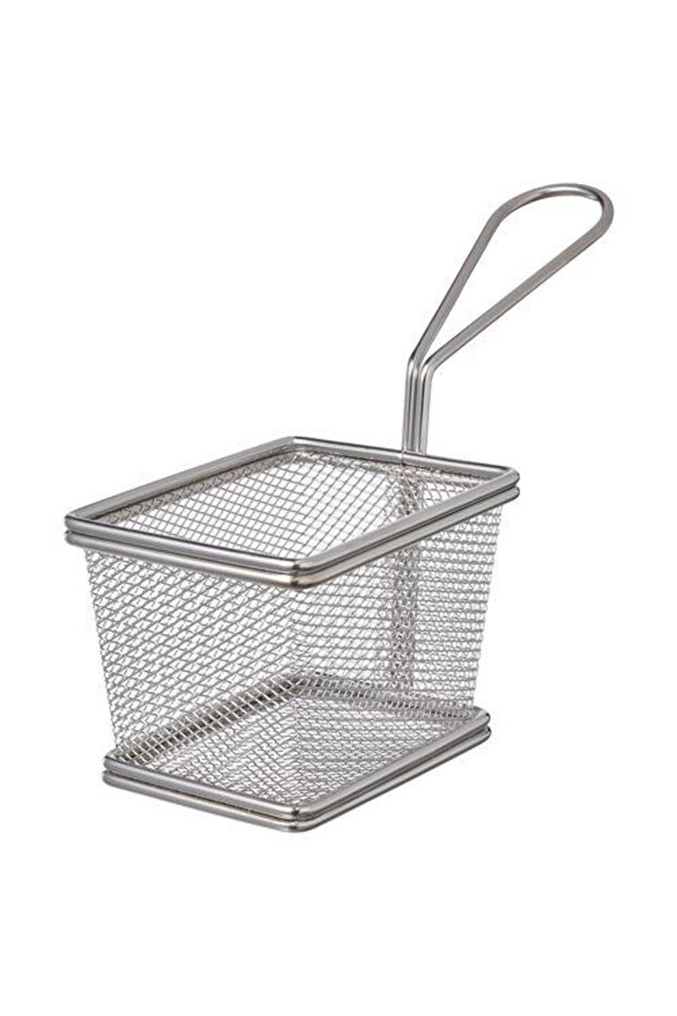 Servicing Basket with Handles, Meridyendukkan Steel 10cm Potato-Garnish Presenter